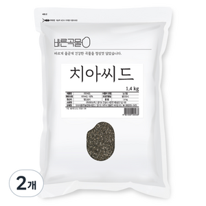 바른곡물 치아씨드, 1.4kg, 2개