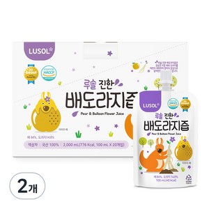 루솔 진한 배도라지즙 선물세트, 2L, 40개