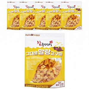 참좋은간식 그대로 말랑 강아지 간식, 고구마, 250g, 6개