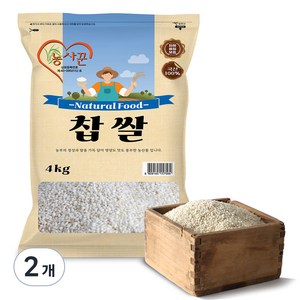 농사꾼 찹쌀, 4kg, 2개