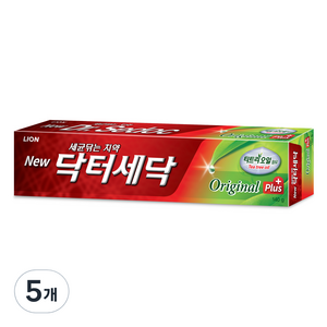 닥터세닥 오리지날 플러스 치약, 140g, 5개