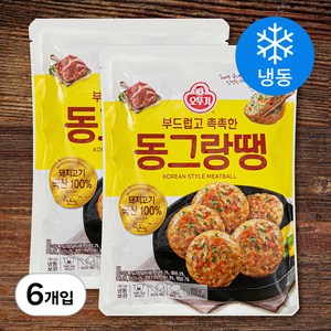 오뚜기 부드럽고촉촉한 동그랑땡 (냉동), 500g, 6개입