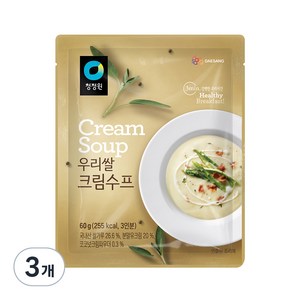 청정원 우리쌀 크림수프, 60g, 3개