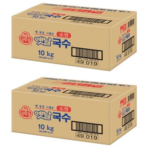 오뚜기옛날 국수 소면, 10kg, 2개