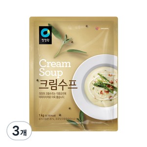 청정원 크림 스프, 1kg, 3개