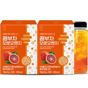 데이앤 콤부차 모로오렌지 30p 2박스 + 보틀 1p, 5g, 30개입, 2개