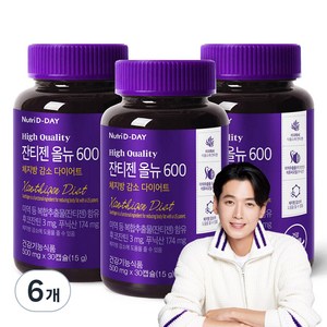 뉴트리디데이 잔티젠 올뉴 600 15g, 30정, 6개