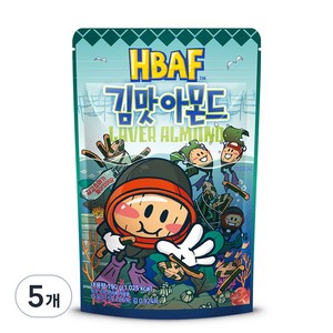 HBAF 바프 김맛 아몬드, 190g, 5개