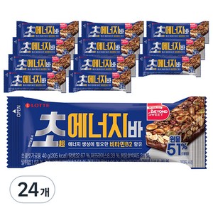 롯데웰푸드 초 에너지바, 40g, 24개