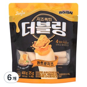 더블링 천하장사 콰트로치즈 소시지, 400g, 6개