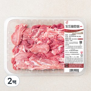 도드람한돈 앞다리팩 불고기용 (냉장), 1000g, 2팩