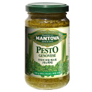 만토바 바질 페스토 제노베제, 190g, 1개