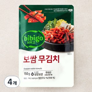 비비고 보쌈 무김치, 150g, 4개