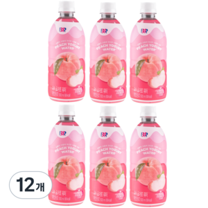 배스킨라빈스 피치 요거트 워터, 500ml, 12개