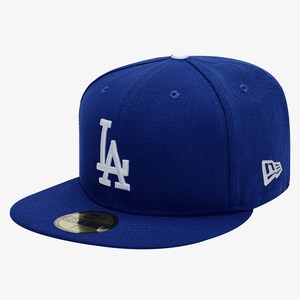 뉴에라 59FIFTY 어센틱 LA 다저스 MLB 모자, DARK ROYAL, 1개