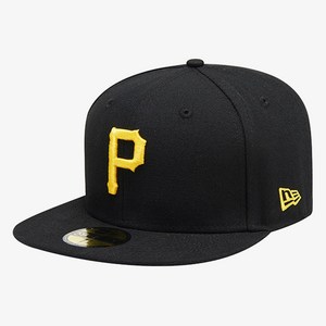 뉴에라 59FIFTY 어센틱 피츠버그 파이어리츠 MLB 모자, BLACK