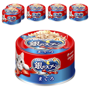 유니참긴노스푼 고양이 간식캔, 참치맛, 70g, 6개