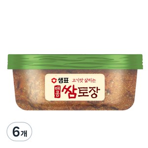 샘표 매콤 쌈토장, 170g, 6개