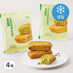 단백질과자점 리얼녹차바 (냉동), 66g, 4개