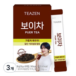 티젠 보이차 워터믹스, 1.8g, 10개입, 3개