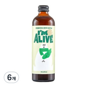 아임얼라이브 콤부차 유리병 오리지날, 315ml, 1개입, 6개