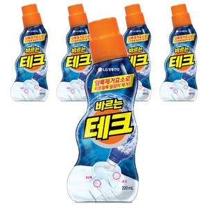 테크 바르는 섬유 얼룩제거제, 220ml, 5개