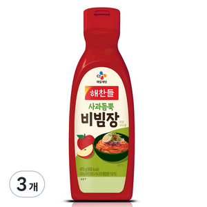 사과듬뿍 비빔장, 470g, 3개