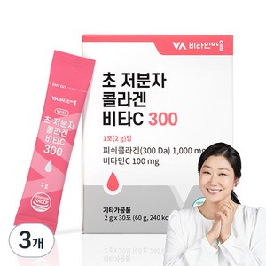 비타민마을 초 저분자 콜라겐 비타민C 300, 30회분, 3개