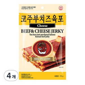 코주부 치즈육포, 70g, 4개