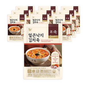 본죽 얼큰낙지김치죽, 200g, 10개