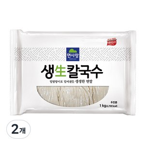 면사랑 생칼국수, 1kg, 2개