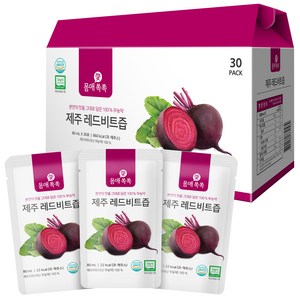 몸애쏙쏙 제주 레드비트즙 30포, 2.4L, 1개