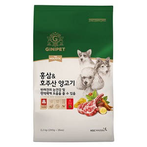 정관장지니펫 강아지 더홀리스틱 홍삼 앤 기능성 사료, 눈물개선/눈건강+장건강, 5.2kg, 1개