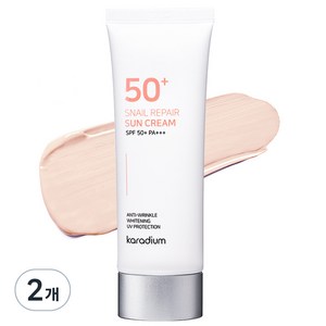 카라디움 스네일 리페어 선크림 SPF 50+ PA+++, 70ml, 2개