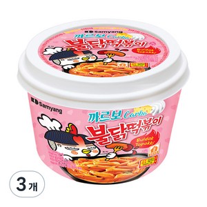 삼양 까르보 불닭떡볶이, 179g, 3개