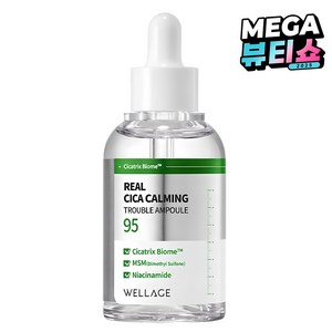 웰라쥬 리얼 시카 카밍 95 트러블 앰플, 50ml, 1개