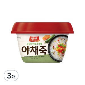 양반 야채죽, 287.5g, 3개