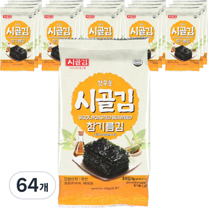 시골김 참기름김 도시락김, 4g, 64개