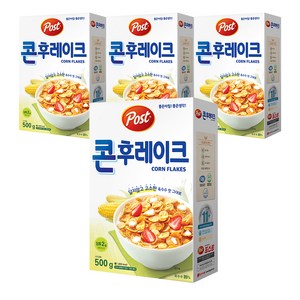 포스트 콘후레이크 시리얼, 500g, 4개