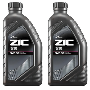 지크 X8 5W30 가솔린 LPG 엔진오일, 2개, 1L