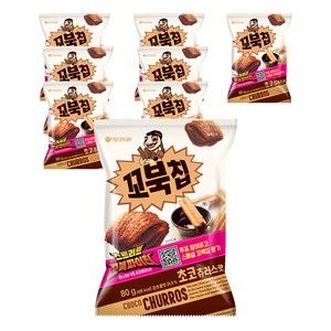 꼬북칩 초코츄러스, 80g, 8개