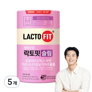 락토핏 슬림 유산균, 120g, 5개