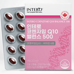 인테로 코엔자임Q10 코큐텐 30g, 60정, 1개