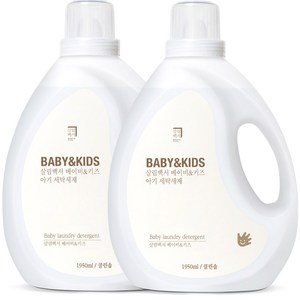 살림백서 베이비 앤 키즈 아기 세탁세제 1950ml, 1.95L, 2개