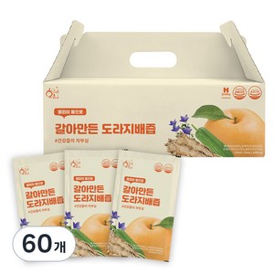 황금이네 국내산 갈아만든 도라지배즙, 100ml, 60개