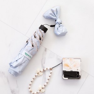 크로커다일 UV 자외선 차단 하트 포인트 자수 우양산