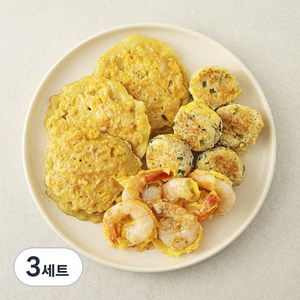 집반찬연구소 달콤옥수수전 140g + 새우전 60g + 동그랑땡 130g, 3세트