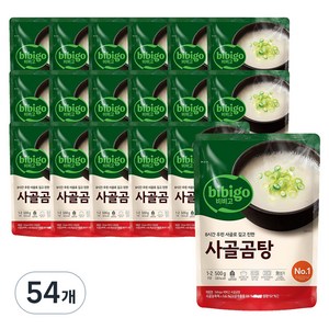 비비고 사골곰탕, 500g, 54개