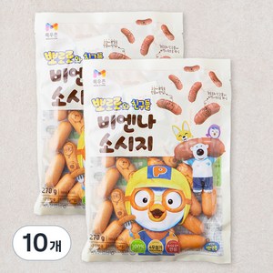 목우촌 뽀로로와 친구들 비엔나소시지, 270g, 10개