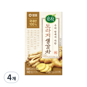 순작 도라지 생강차, 0.7g, 20개입, 4개